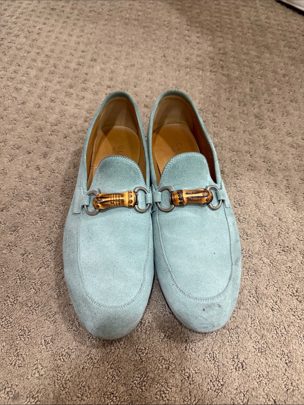 Men's Suede Gucci Bit Loafers